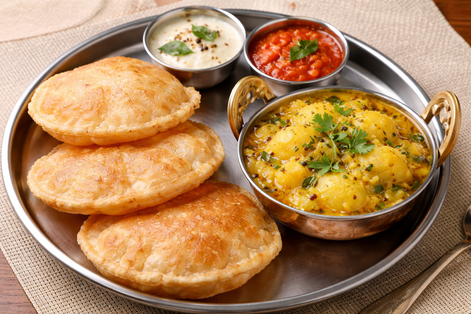 Poori with Potato Curry | ಪೂರಿ ಆಲೂಗಡ್ಡೆ ಕರೀ