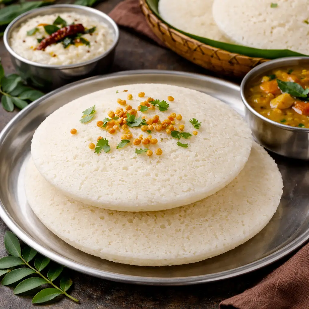 Thatte Idli – hotel Style Plate Idli ದಪ್ಪ, ಮೃದುವಾದ ತಟ್ಟೆ ಇಡ್ಲಿ